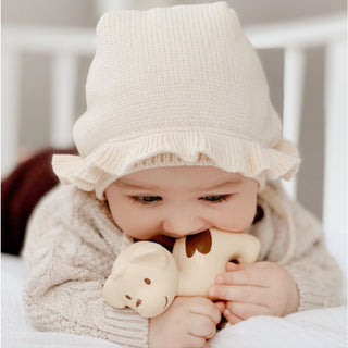 Natural Rubber Puppy Dog Baby Teething, Bath Toy at Design Life Kids