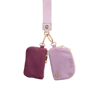 Lilac Duo Pouch Wristlet at DLK