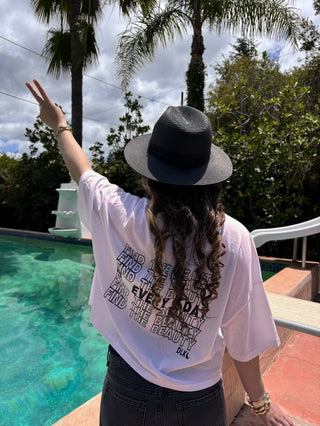 Find the Beauty Crop Tee at DLK
