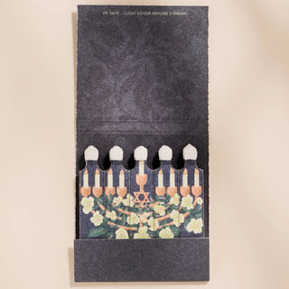 Unique Floral Menorah Matchbooks at DLK