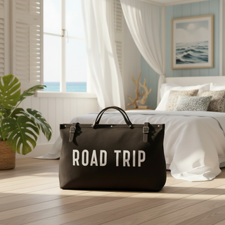 Black Canvas Road Trip Bag at Design Life Kids