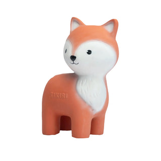 Natural Rubber Fox Baby Bath Rattle & Teething Toy at Design Life Kids