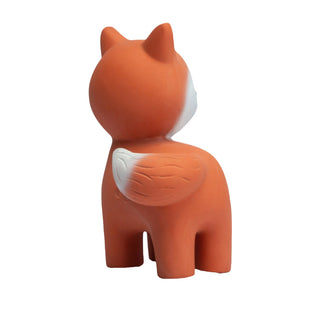 Natural Rubber Fox Baby Bath Rattle & Teething Toy at Design Life Kids