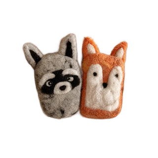 Handmade Woodland Fox & Raccoon Felted Soaps at Design Life Kids