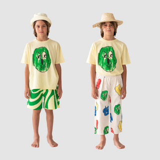 Fresh Dinosaurs Kids Happy Face T-Shirt on DLK on Design Life Kids