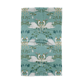 Geometry Crowned Grace Swans Towels at Design Life Kids