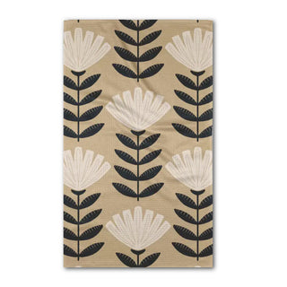 Modern Floral Geometry Towels at Design Life Kids