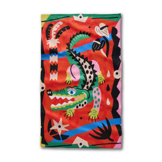 Alligator Geometry Towel at Design Life Kids
