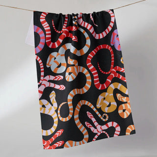 Geometry Halloween Serpentine Tea Towel at DLK
