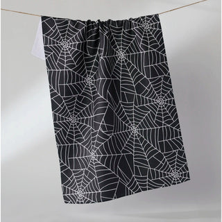 Geometry Halloween Spider Web Tea Towel at DLK