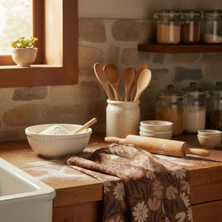 Geometry Fall Floral Sweet Meadowlane Tea Towel at DLK