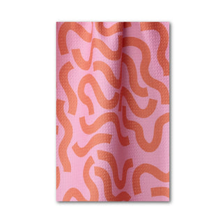 Geometry Abstract Snakes Tea Towels at Design Life Kids
