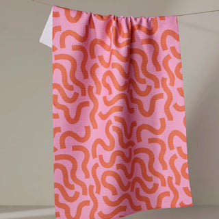 Geometry Abstract Snakes Tea Towels at Design Life Kids