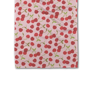 Cheery Cherries Geometry Towel at Design Life Kids