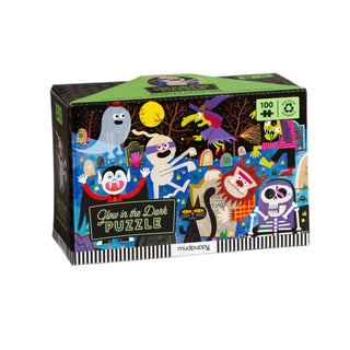 Glow in the Dark Haunted Graveyard Puzzle for Kids