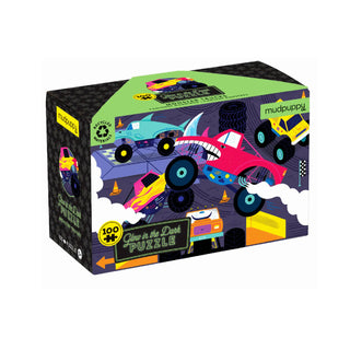 Glow in the Dark Monster Trucks Puzzle at Design Life Kids