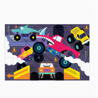 Glow in the Dark Monster Trucks Puzzle at Design Life Kids
