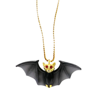 Gunner & Lux Rhinestone Bat Necklace at DLK