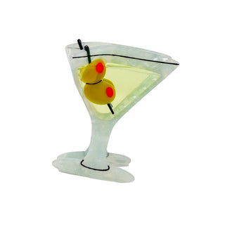 Martini Hair Claw Clip by Jenny Lemons on DLK