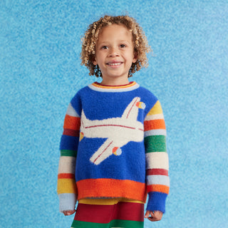 Halcyon Nights Kids Cars & Planes Beep Beep Knit Sweater at DLK