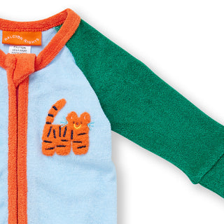 Halcyon Nights Tiger Terry Romper at Design Life Kids