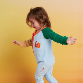 Halcyon Nights Tiger Terry Romper at Design Life Kids