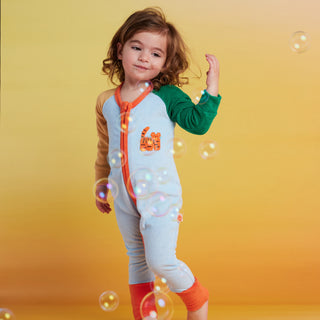 Halcyon Nights Tiger Terry Romper at Design Life Kids