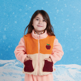 Halcyon Nights Kids Sherpa Jacket Vest Combo at Design Life Kids