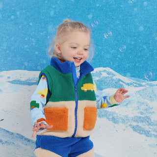 Halcyon Nights Beep Beep Sherpa Jacket Vest Combo/ Design Life Kids