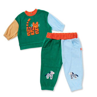 Halcyon Nights Zebra Terry Sweatpants at DLK

