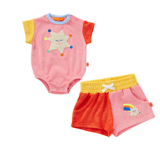 Halcyon Nights Terry Star Shorts at DLK