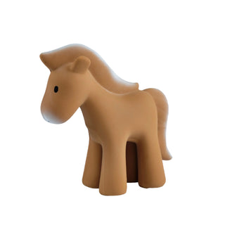 Natural Rubber Horse Teething, Bath Toy & Rattle at Design Life Kids