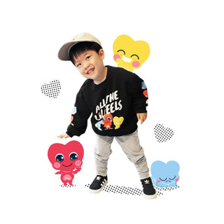 Kids All The Lil Feels Crewneck by In My Feelings at DLK