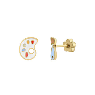 Little Artist Stud Earrings at Design Life Kids