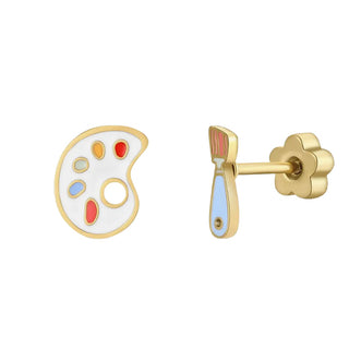Little Artist Stud Earrings at Design Life Kids