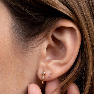 Mini Open Hoop Earrings at Design Life Kids
