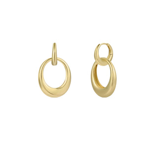 JaxKelly Coupled Gold Hoops at DLK