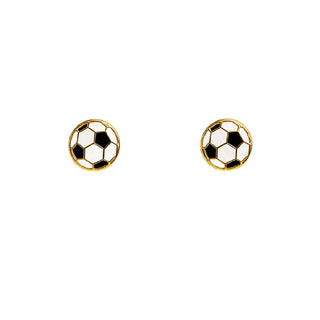 JaxKelly Kids Soccer Ball Stud Earrings at Design Life Kids
