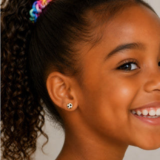 JaxKelly Kids Soccer Ball Stud Earrings at Design Life Kids