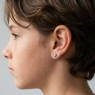 JaxKelly Kids Soccer Stud Earrings at Design Life Kids
