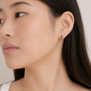 JaxKelly Sapphire Offset Earrings at Design Life Kids