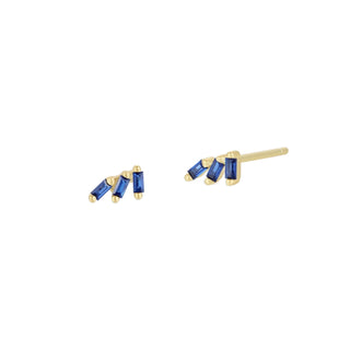 JaxKelly Sapphire Offset Earrings at Design Life Kids