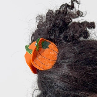 Pumpkin Hair Claw Clip by Jenny Lemons at Design Life Kids