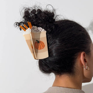Jenny Lemons Pumpkin Spice Latte Hair Claw Clip at Design Life Kids