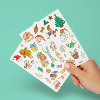 Kids Christmas Holiday Temporary Tattoos on DLK
