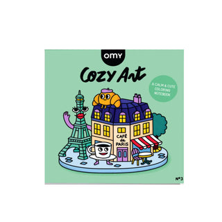 Cozy Art Coloring Book Paris OMY on Design Life Kids