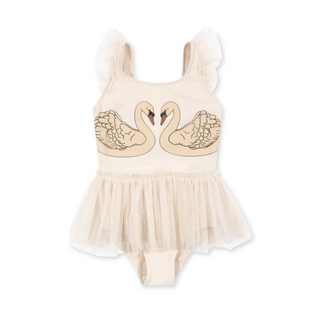 Swan Ballerina Kids Swimsuit on DLK
