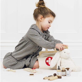 Le Toy Wooden Animal Vet Set at Design Life Kids