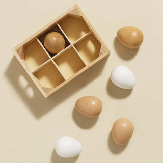 Le Toy Van Farm Eggs Wooden Market Crate Playset. Design Life Kids