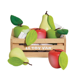Le Toy Van Orchard Fruits Wooden Crate Toy at Design Life Kids